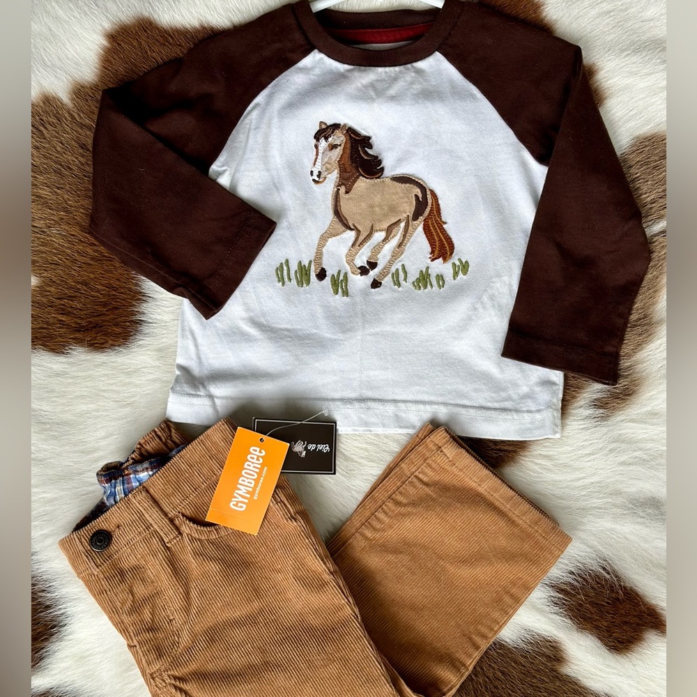 Boys Gymboree Western Set 12-18 Months